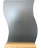 Miroir vague socle bois horizontal 37/25 cm
