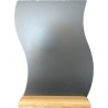 Miroir vague socle bois neutre vertical 37/25 cm