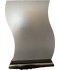 Miroir vague socle bois horizontal 37/25 cm