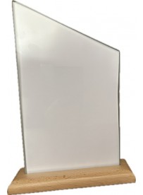 Trophée grand modèle socle bois neutre
