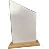 Trophée grand modèle socle bois neutre