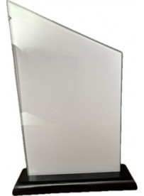 Trophée grand modèle socle bois noir