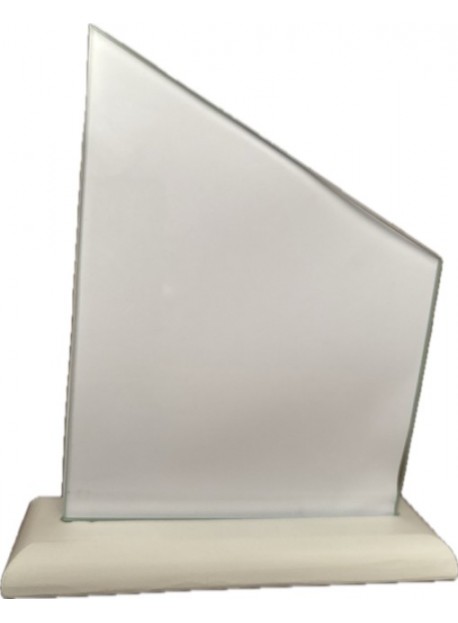 Trophée grand modèle socle bois neutre