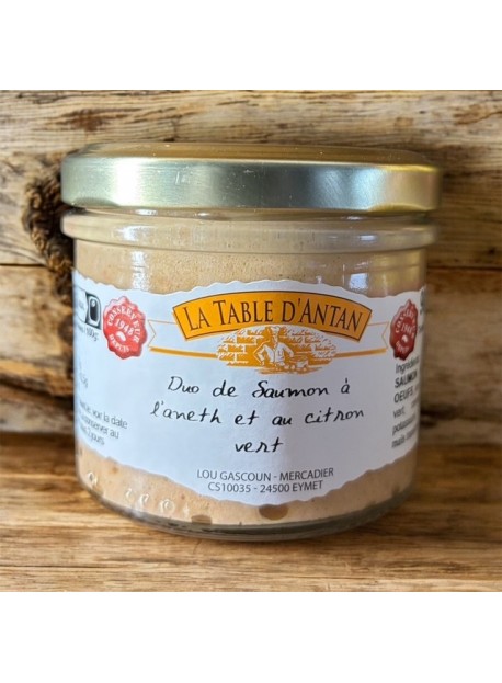 Duo de saumon à l'aneth et au citron vert 90gr