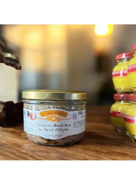 Terrine bordelaise au st estèphe 180gr