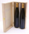 Coffret bois pour 2 bouteilles d'Alsace 75 cl colis de 10 pièces