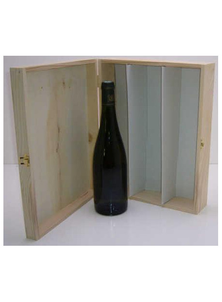 Coffret bois pour 3 bouteilles de Bourgogne 75 cl colis de 10 pièces