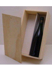 -Plumier couvercle bois pour 2 bouteilles de Bourgogne 75 cl colis de 20 pièces