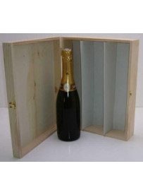 Coffret bois pour 3 bouteilles de Champagne 75 cl colis de 10 pièces
