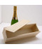 -Plumier couvercle bois pour 1 bouteille de Champagne 75 cl colis de 35 pièces