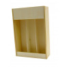 -Plumier caisse bois pour 3 bouteilles d'Eau de vie 35cl colis de 25 pièces