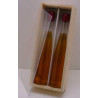 -Plumier vide couvercle plexi pour 2 bouteilles d'Eau de vie 35cl colis de 30 pièces