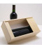 -Plumier caisse bois pour 2 bouteilles de Bordeaux 75 cl colis de 20 pièces