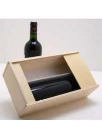 -Plumier caisse bois pour 2 bouteilles de Bordeaux 75 cl colis de 20 pièces