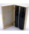 Coffret bois pour 2 bouteilles de Bordeaux 75 cl colis de 10 pièces
