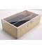 -Plumier vide couvercle plexi pour 2 bouteilles de Bordeaux 75 cl colis de 20 pièces