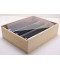 -Plumier vide couvercle plexi pour 2 bouteilles de Bordeaux 75 cl colis de 20 pièces