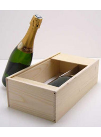 -Plumier caisse pour 2 bouteilles de Champagne 75 cl colis 20 pièces