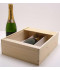 -Plumier caisse bois pour 3 bouteilles de Champagne 75 cl colis de 16 pièces