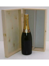 Coffret bois pour 2 bouteilles de Champagne 75 cl colis de 10 pièces