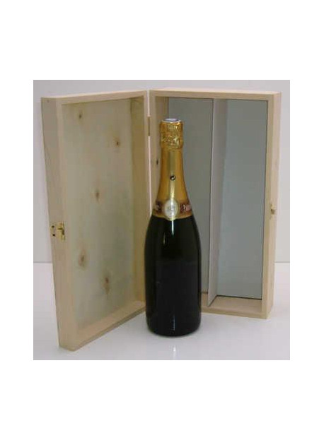 Coffret bois pour 2 bouteilles de Champagne 75 cl colis de 10 pièces