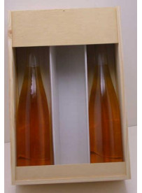 -Plumier caisse bois pour 3 bouteilles d'Eau de vie 70cl colis de 16 pièces