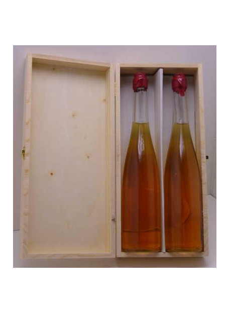 valisette bois pour 2 bouteilles 70cl vendu par carton de 10 pièces 